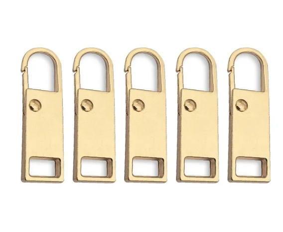 CLIP ON METAL ZIP PULLERS
