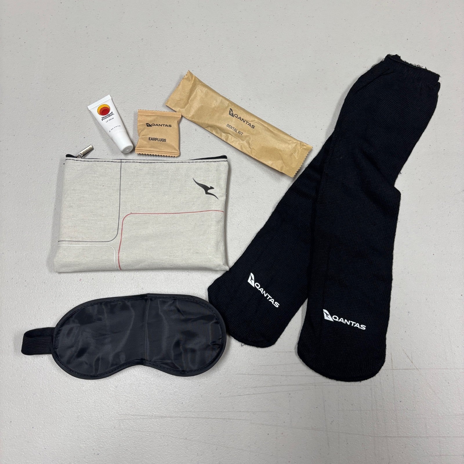 Qantas Premium Economy Amenities Kit 2025