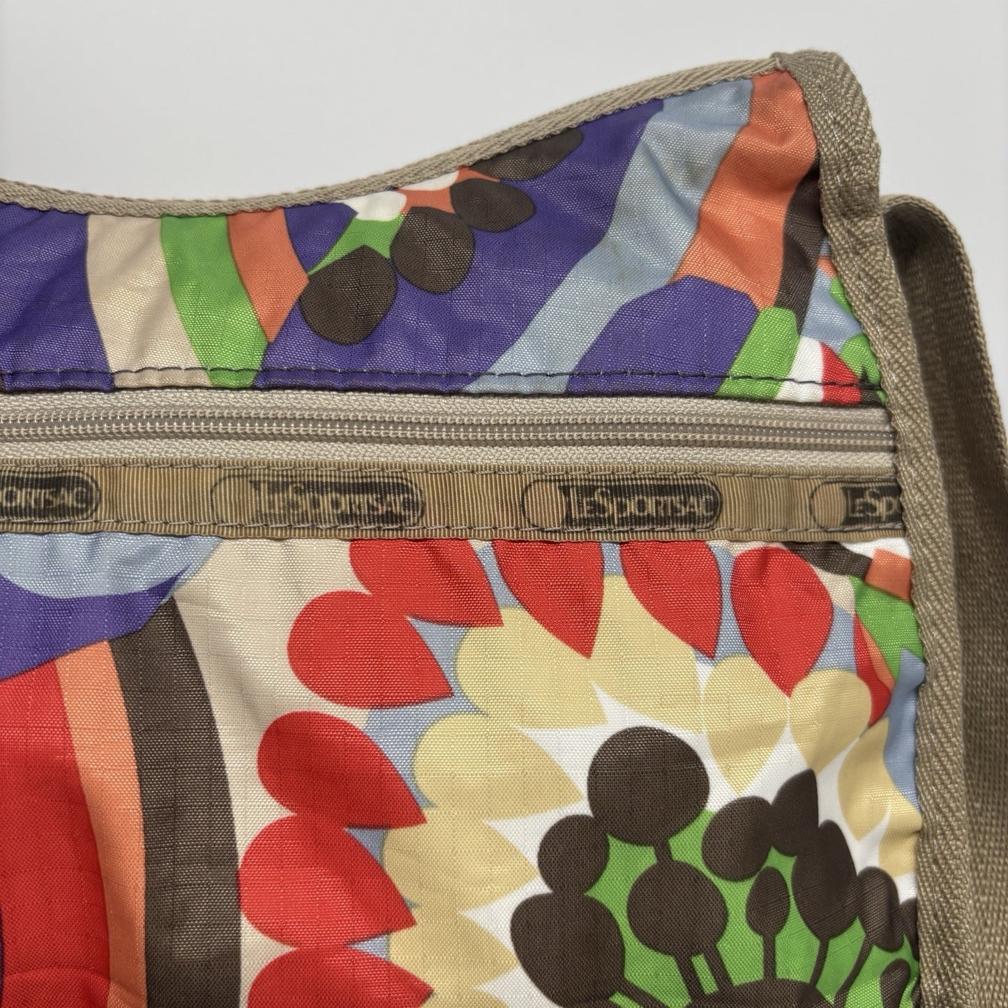 Genuine LeSportSac Crossbody Bag Multi Coloured Retro Print
