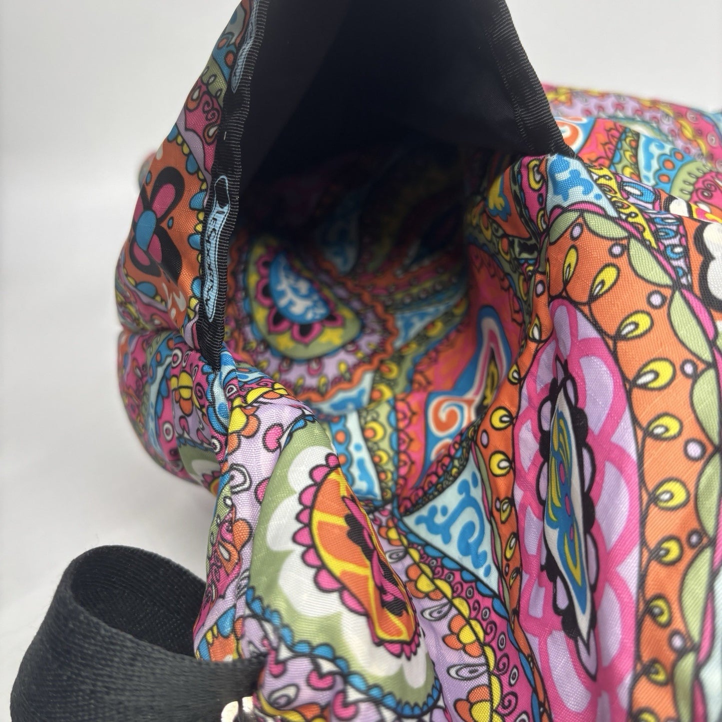 Genuine LeSportSac Crossbody Bag Multi Coloured Paisley Print