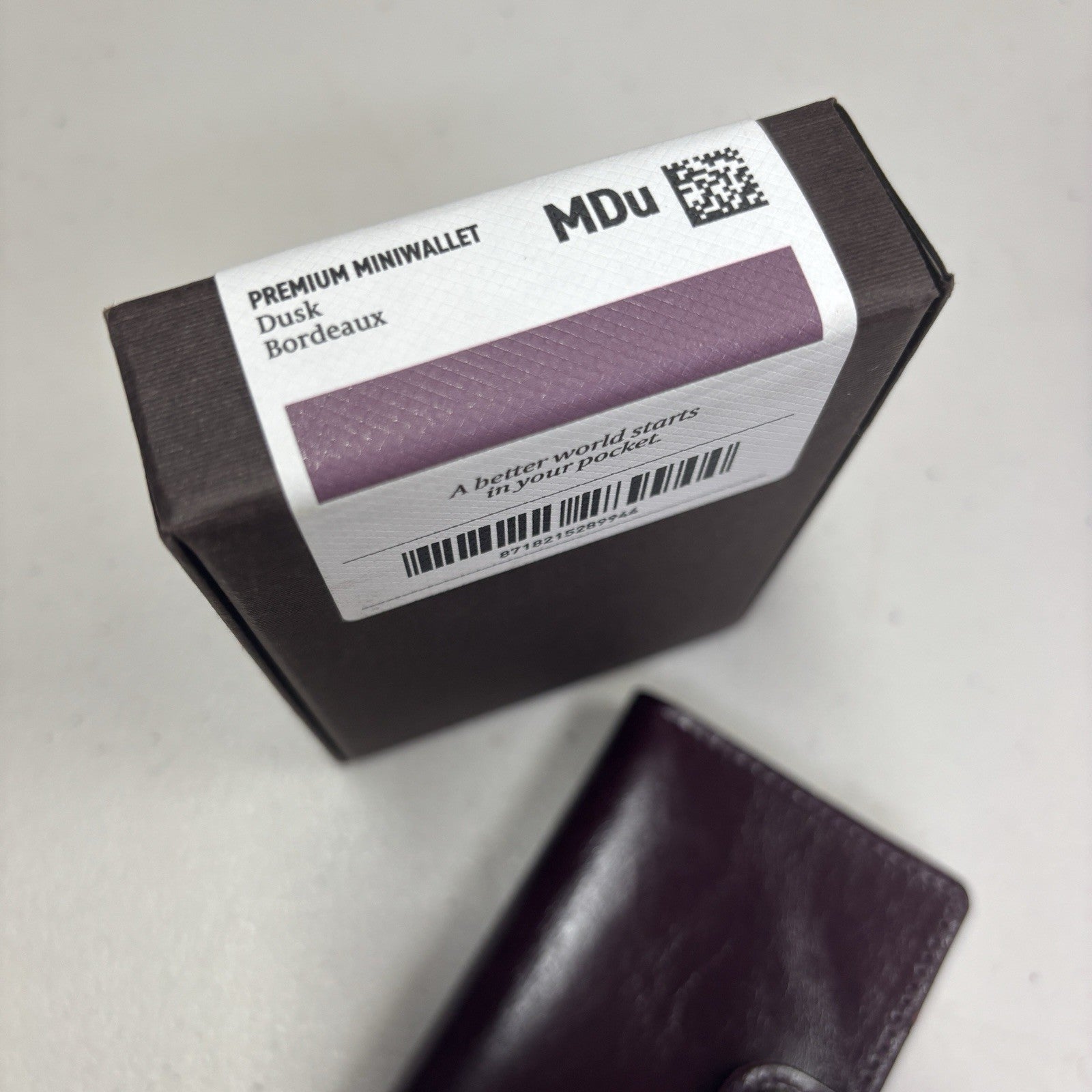 Genuine Secrid Premium MINIWALLET Dusk Bordeaux