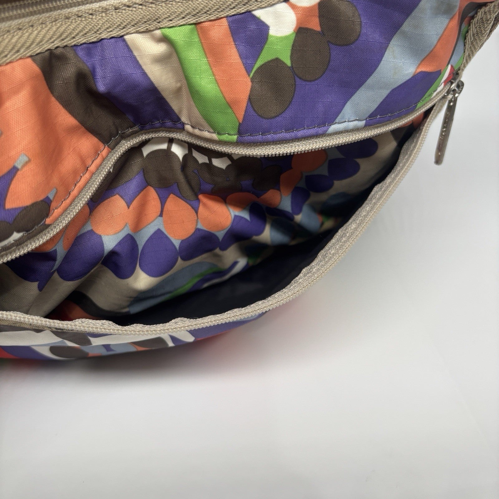 Genuine LeSportSac Crossbody Bag Multi Coloured Retro Print