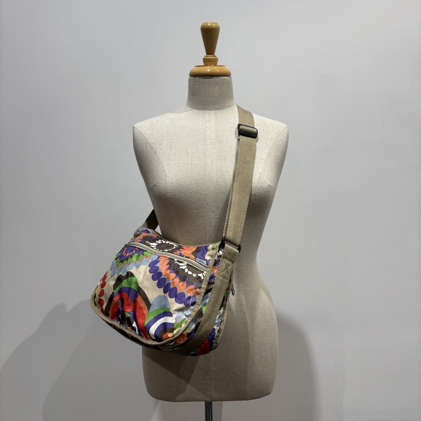 Genuine LeSportSac Crossbody Bag Multi Coloured Retro Print