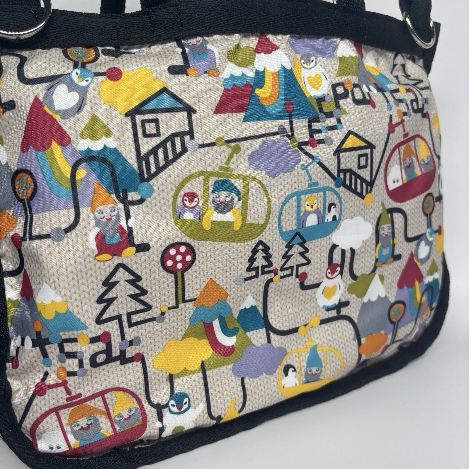 LESPORTSAC Multicolour Handbag Knomes Penguins