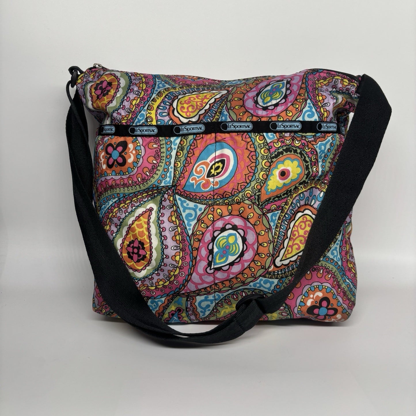 Genuine LeSportSac Crossbody Bag Multi Coloured Paisley Print