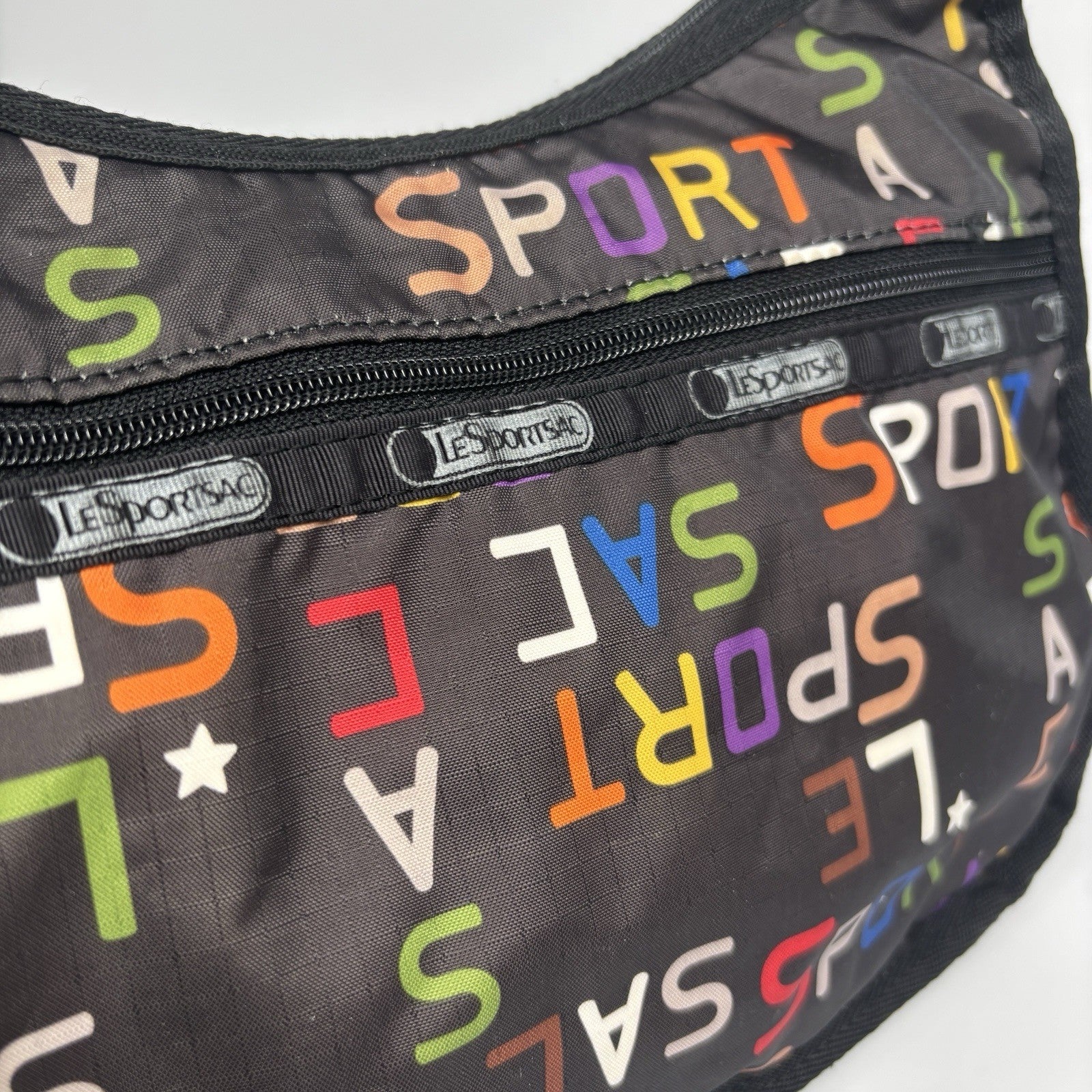 Genuine LeSportSac Crossbody Bag Multi Coloured Le Sport Sac Print