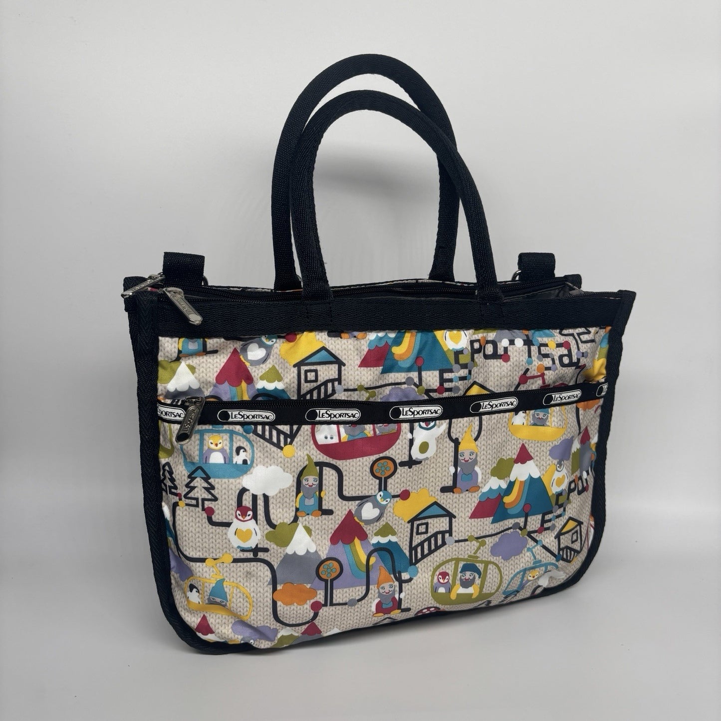 LESPORTSAC Multicolour Handbag Knomes Penguins