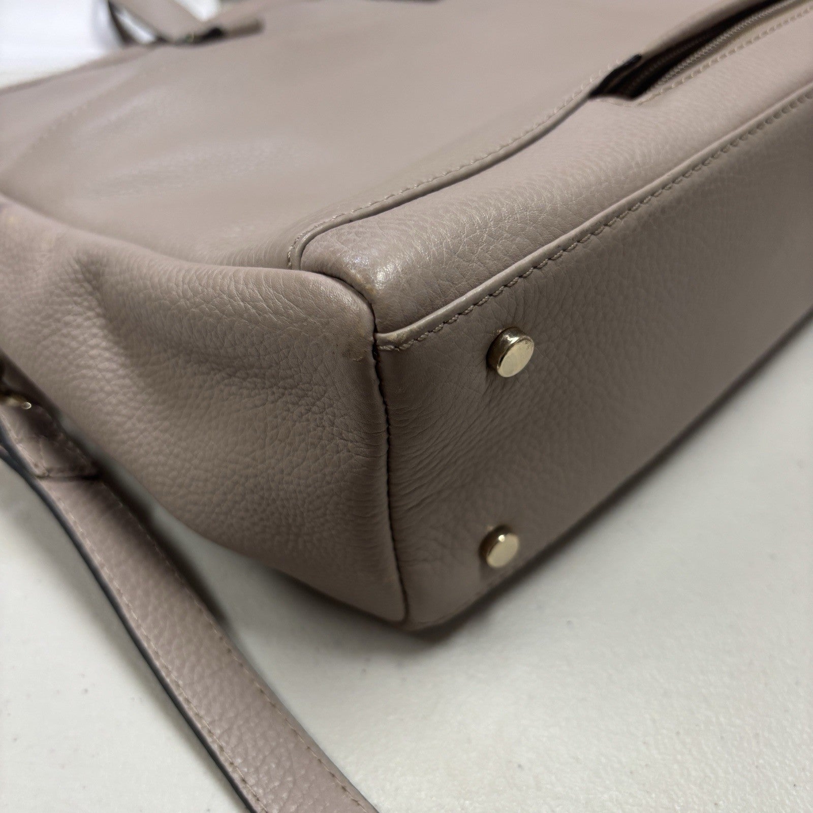 Samsonite Leather Highline Bailhandle Laptop Briefcase