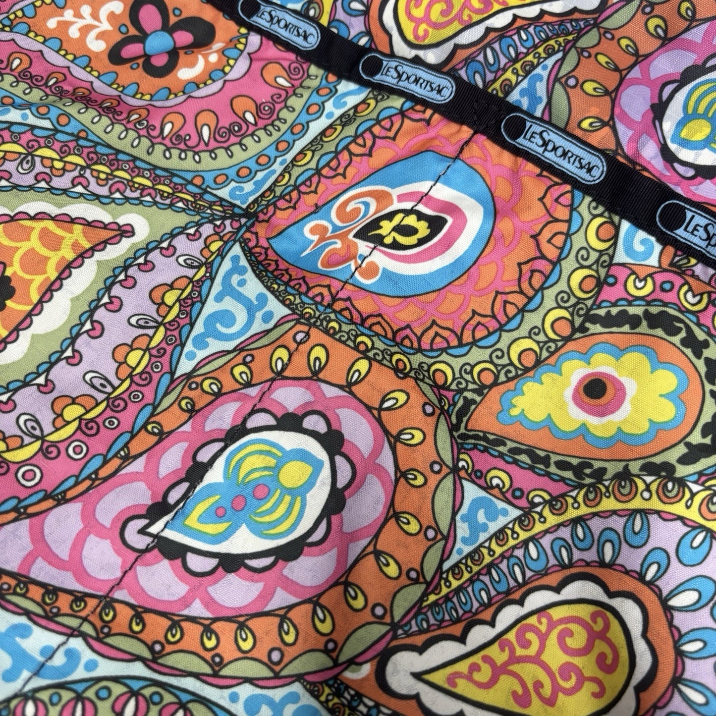 Genuine LeSportSac Crossbody Bag Multi Coloured Paisley Print