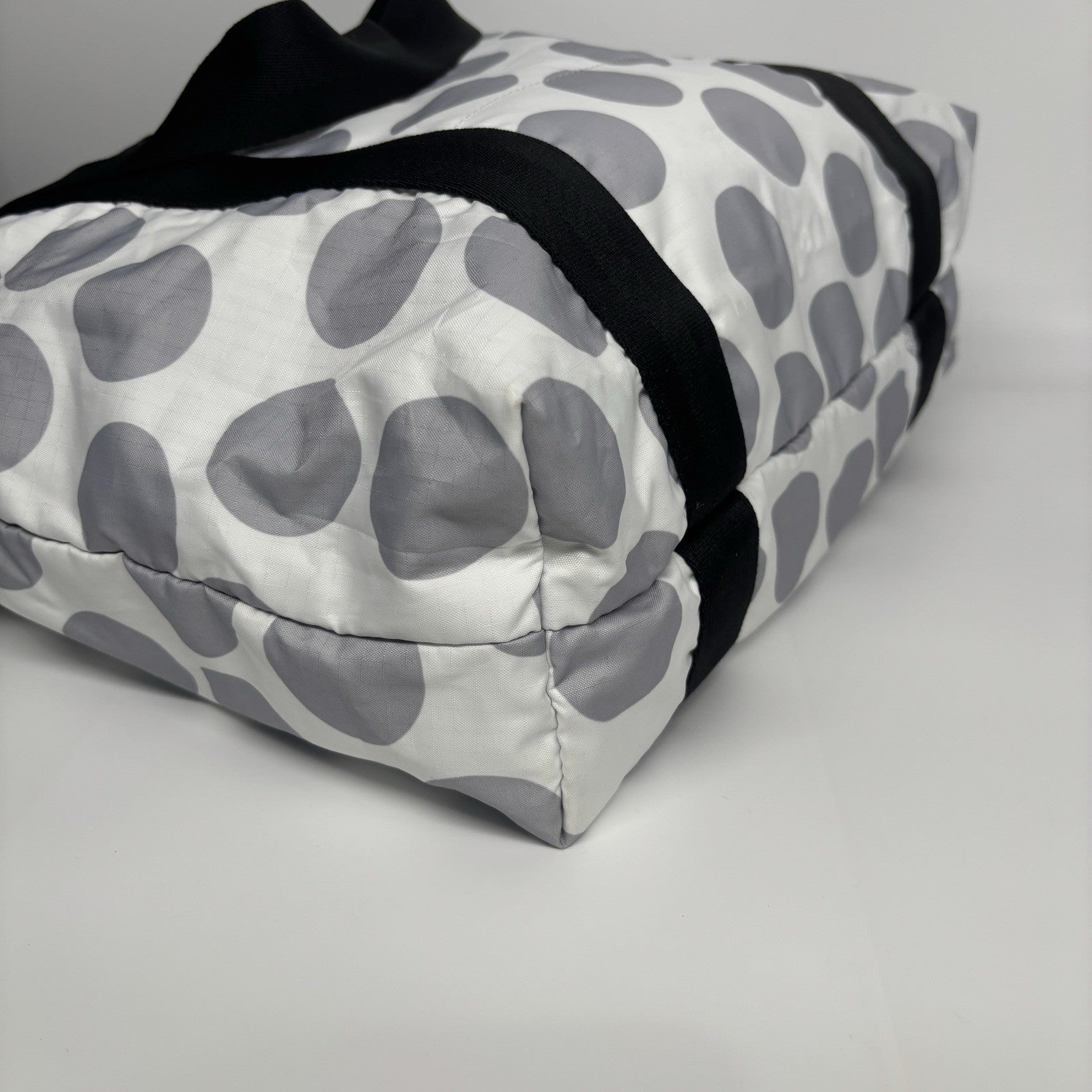 LESPORTSAC Tote Bag White with Grey Spots