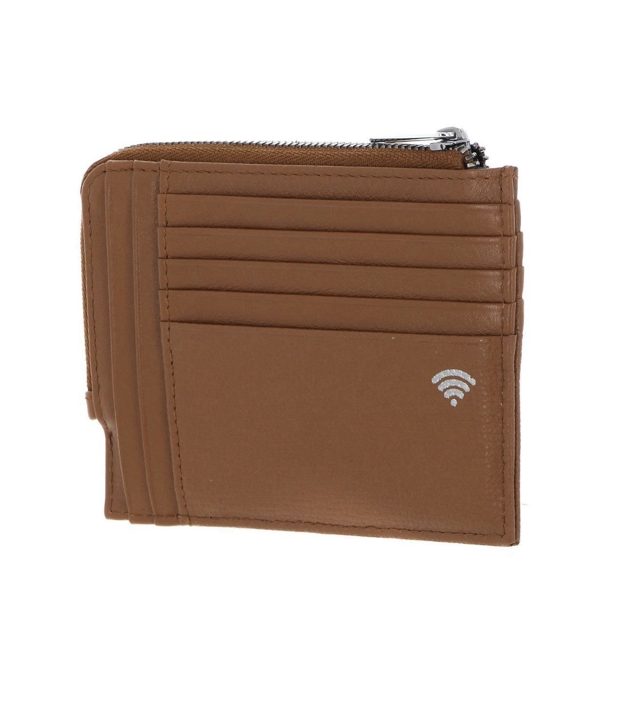 Genuine Mandarina Duck Mellow Urban RFID Leather Card Holder Indian Tan