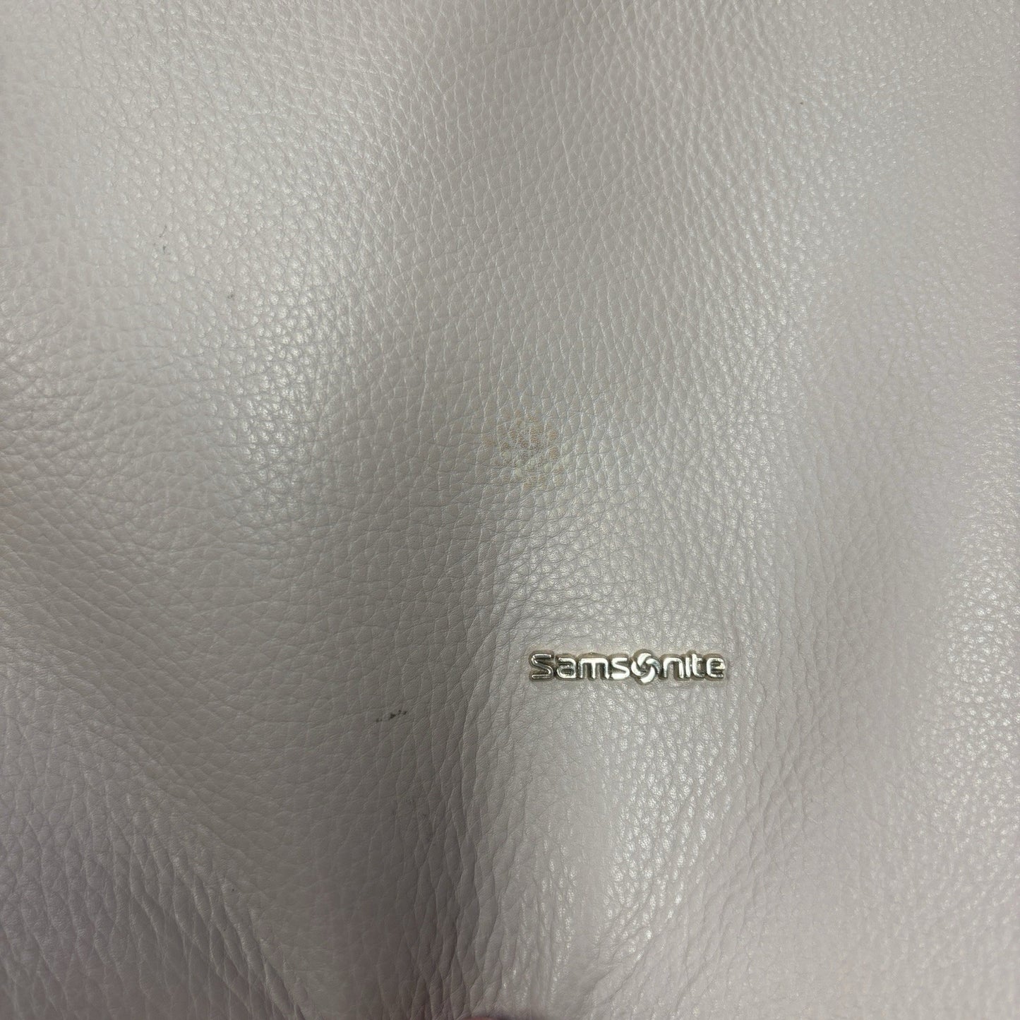 Samsonite Leather Highline Bailhandle Laptop Briefcase