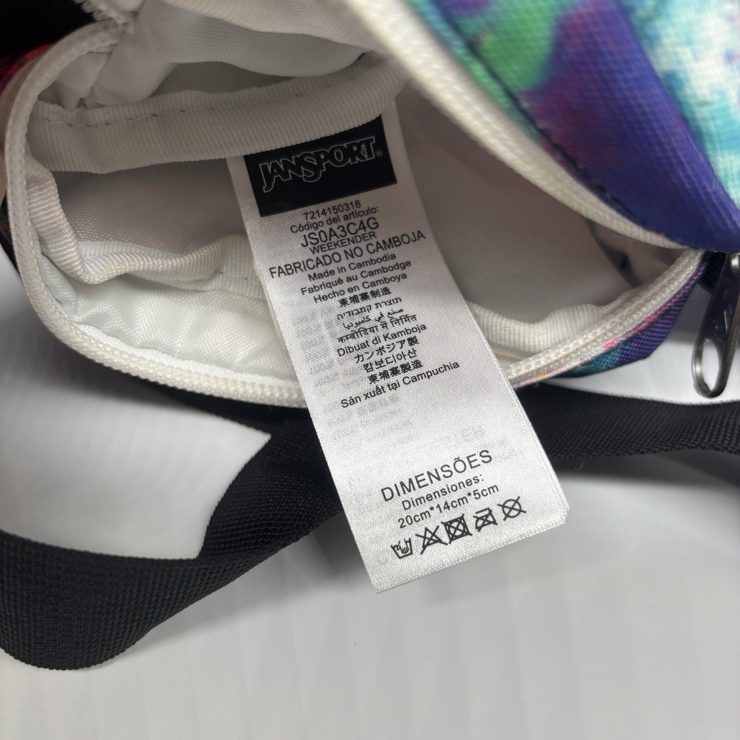 Genuine JanSport Crossbody Bag Multi Colour Print