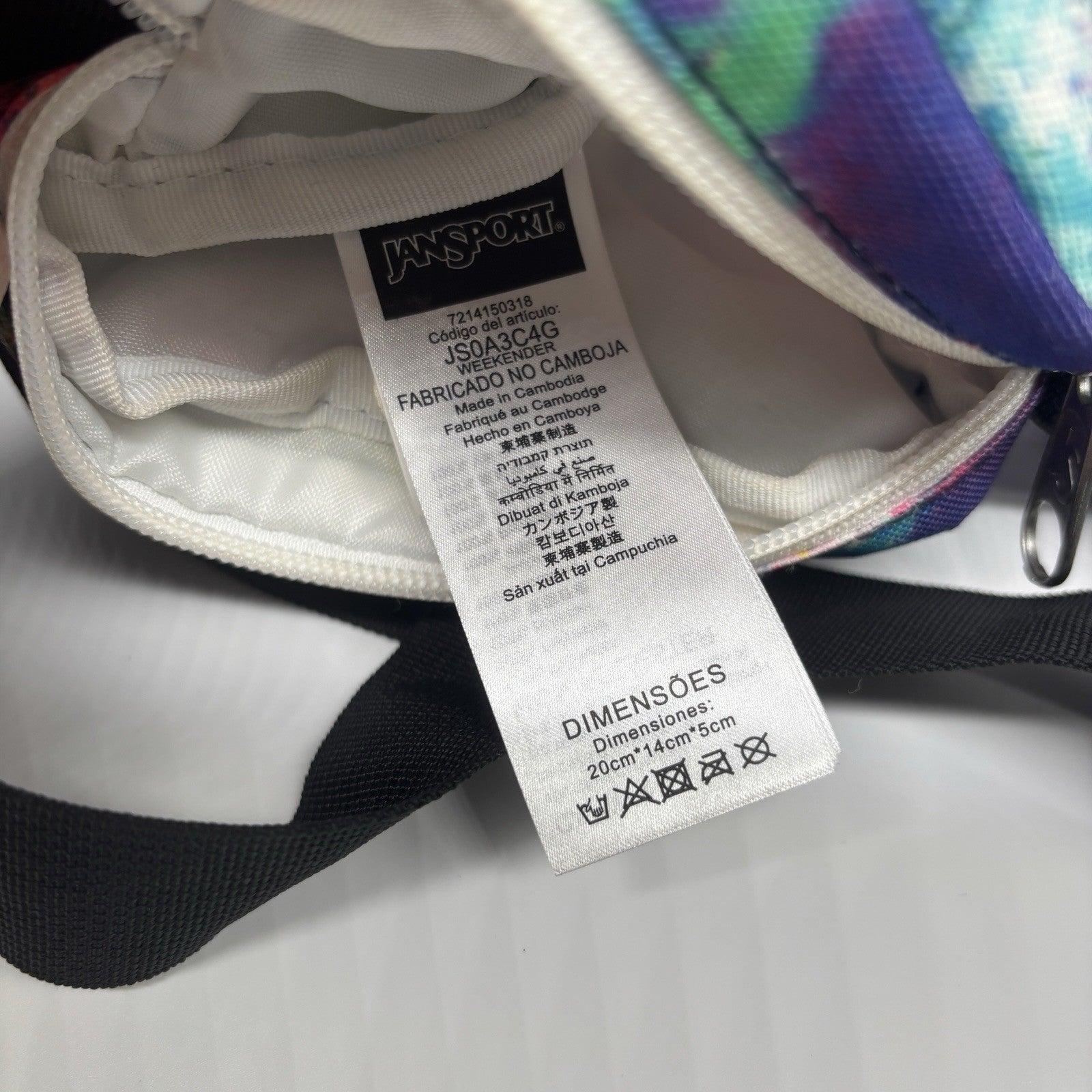 Genuine JanSport Crossbody Bag Multi Colour Print