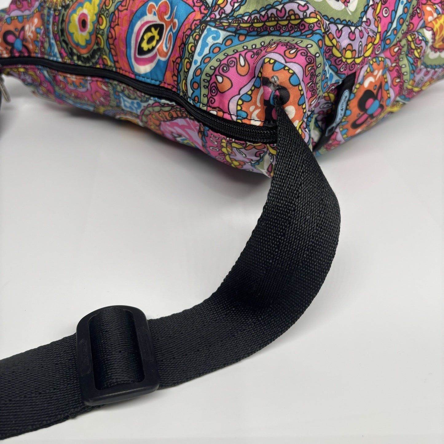 Genuine LeSportSac Crossbody Bag Multi Coloured Paisley Print