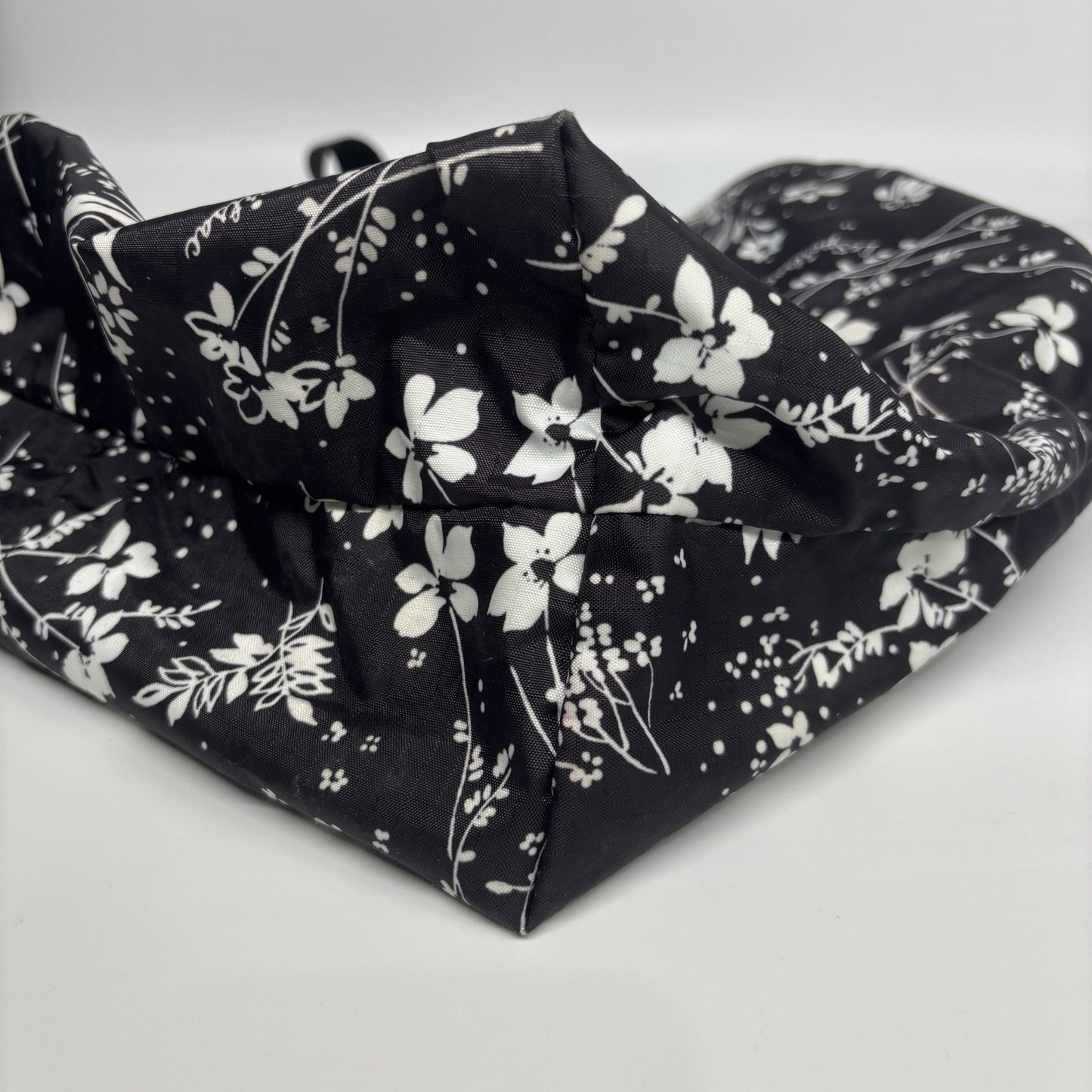 Genuine LeSportSac Crossbody Bag Black and White Floral