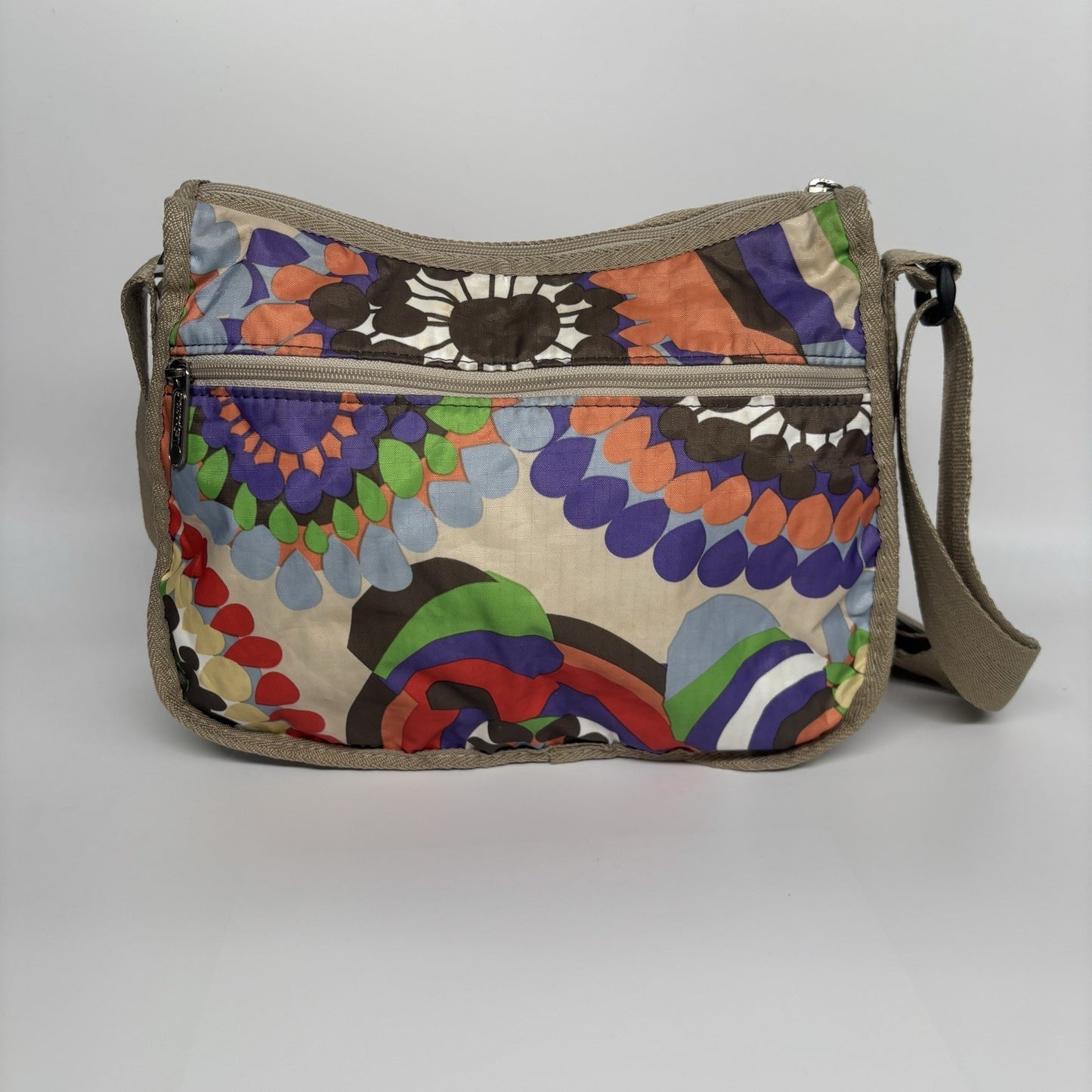 Genuine LeSportSac Crossbody Bag Multi Coloured Retro Print