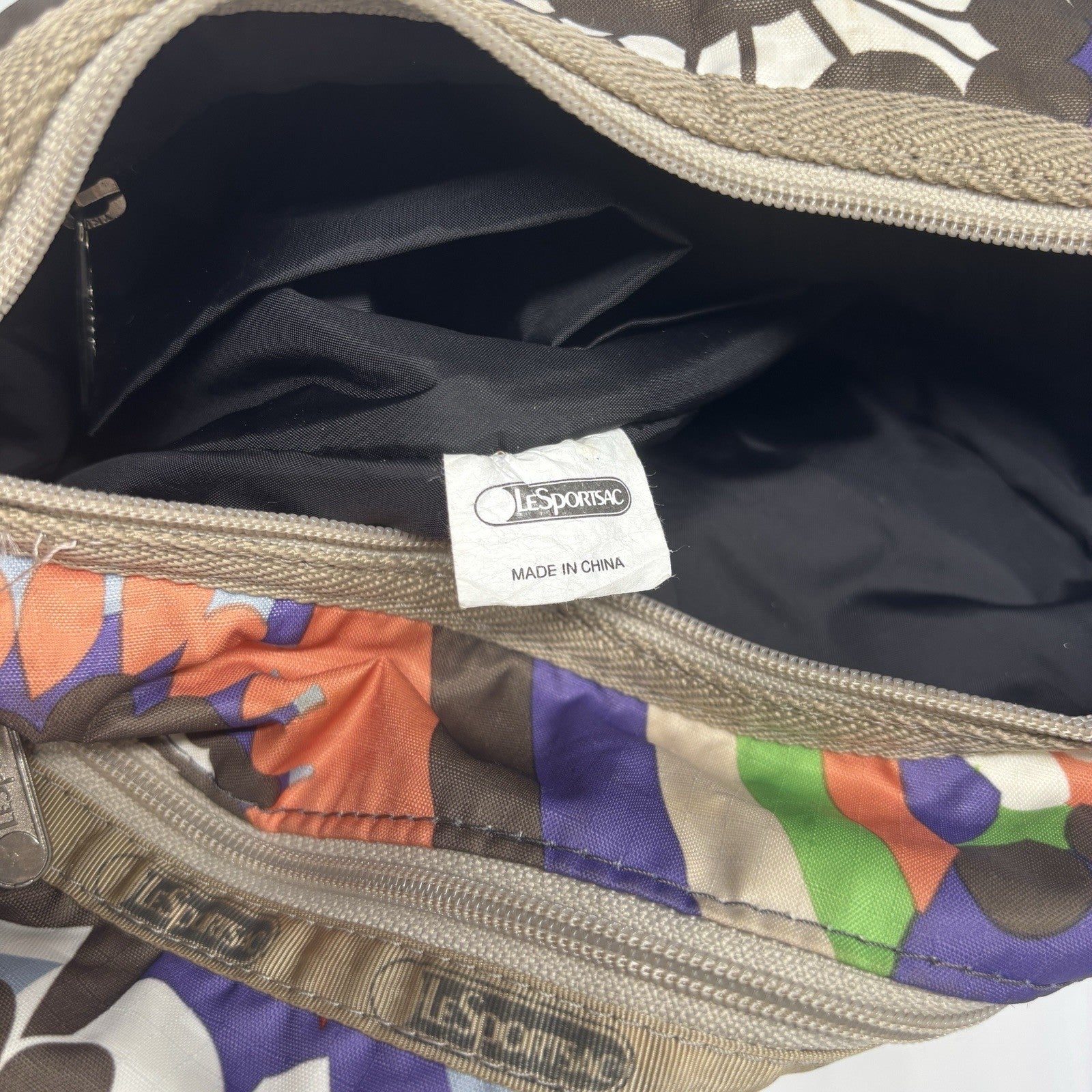 Genuine LeSportSac Crossbody Bag Multi Coloured Retro Print