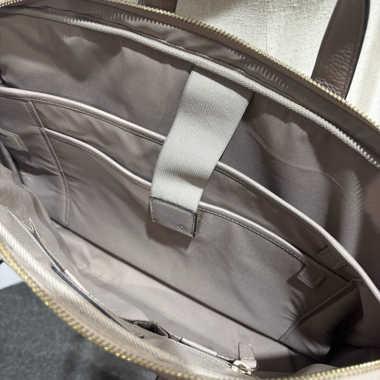 Samsonite Leather Highline Bailhandle Laptop Briefcase