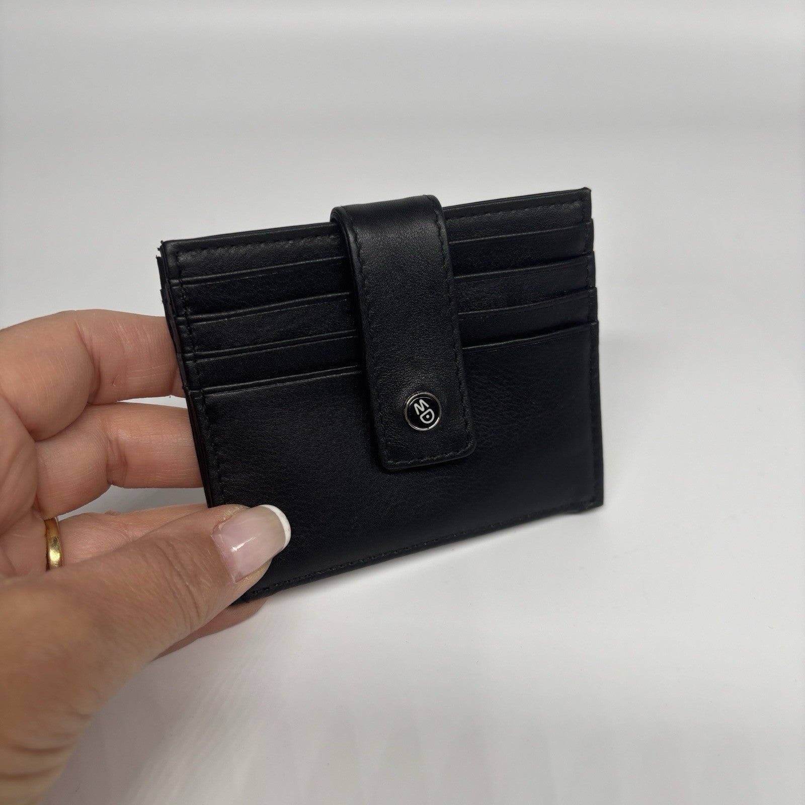 Genuine Mandarina Duck RFID Leather Wallet Downtown Black