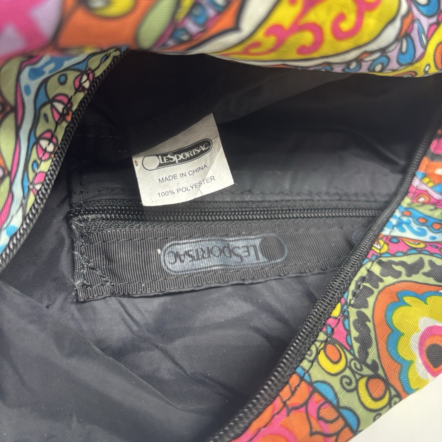 Genuine LeSportSac Crossbody Bag Multi Coloured Paisley Print