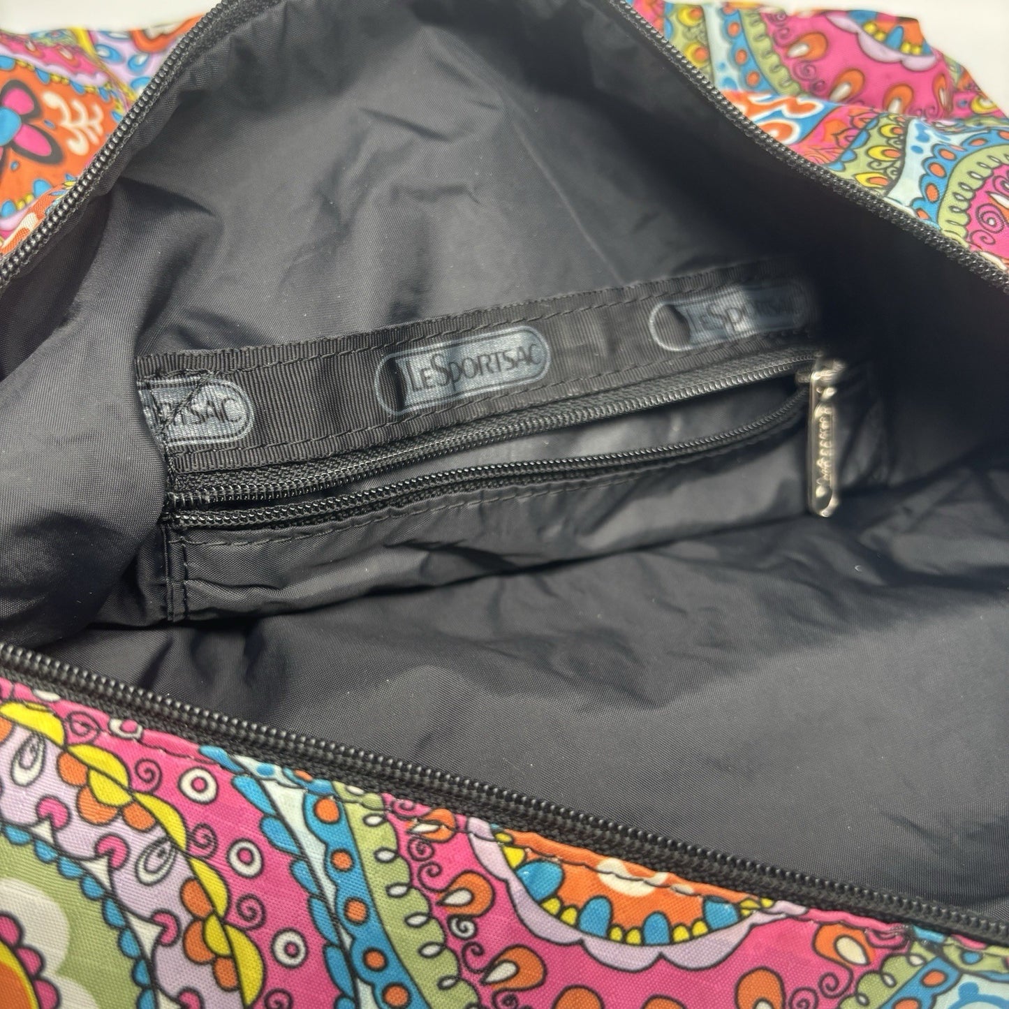 Genuine LeSportSac Crossbody Bag Multi Coloured Paisley Print