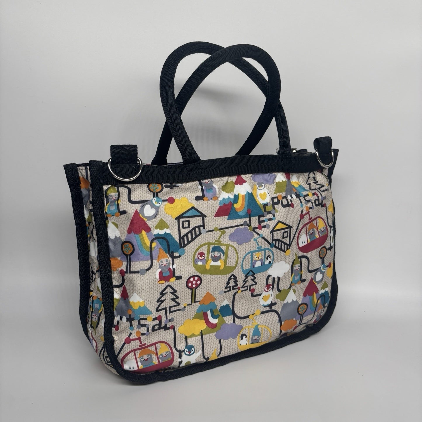 LESPORTSAC Multicolour Handbag Knomes Penguins