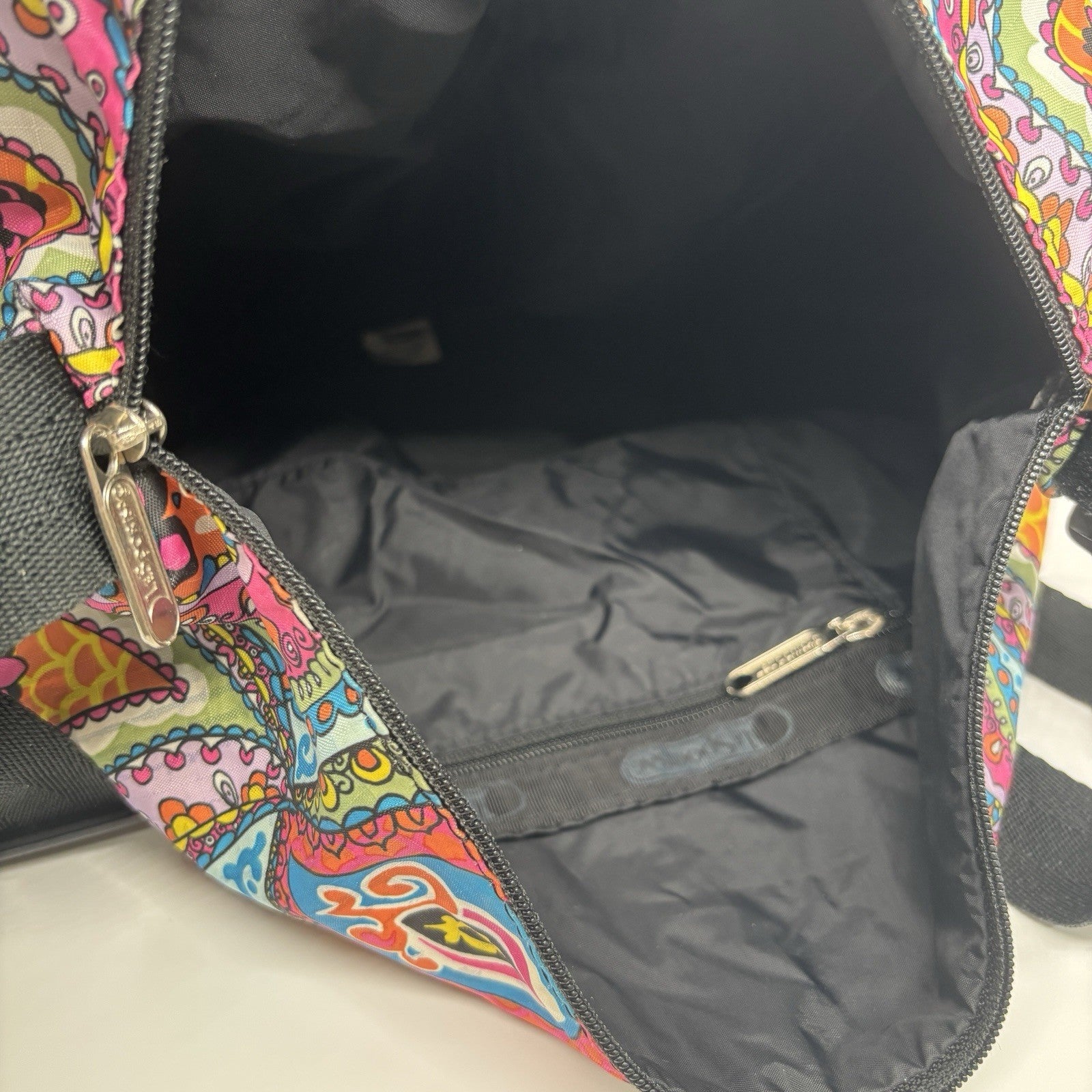 Genuine LeSportSac Crossbody Bag Multi Coloured Paisley Print