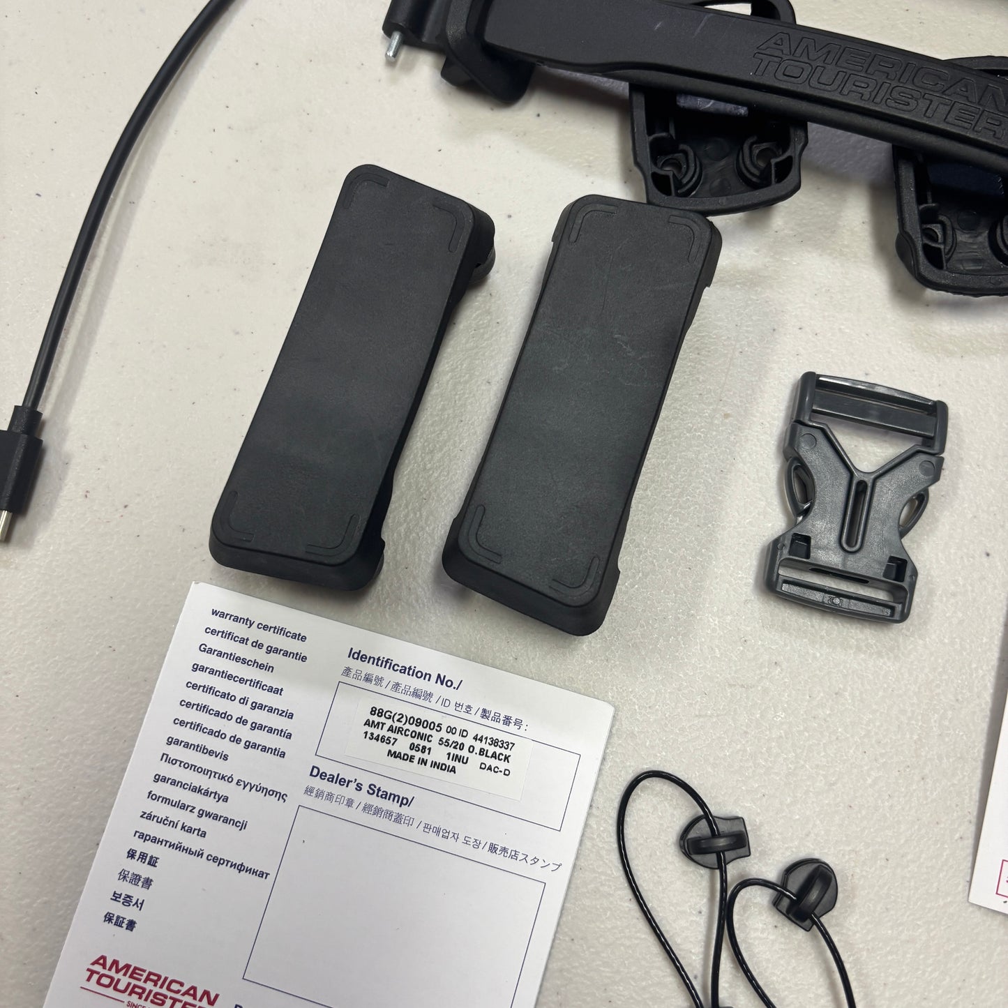 AMERICAN TOURISTER AIRCONIC FRONT OPENING 55CM SPARE PARTS KIT BLACK