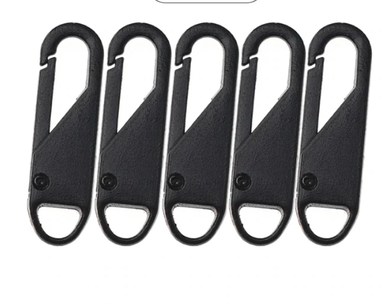 CLIP ON METAL ZIP PULLERS